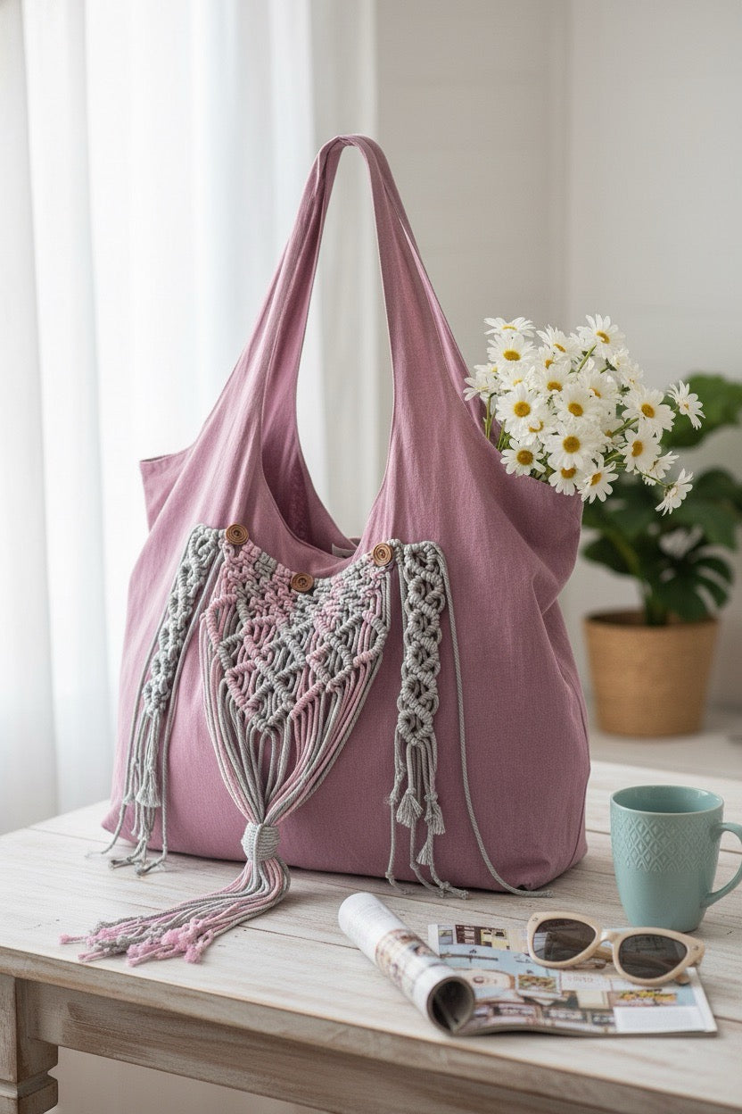 beach bag “raspberries”